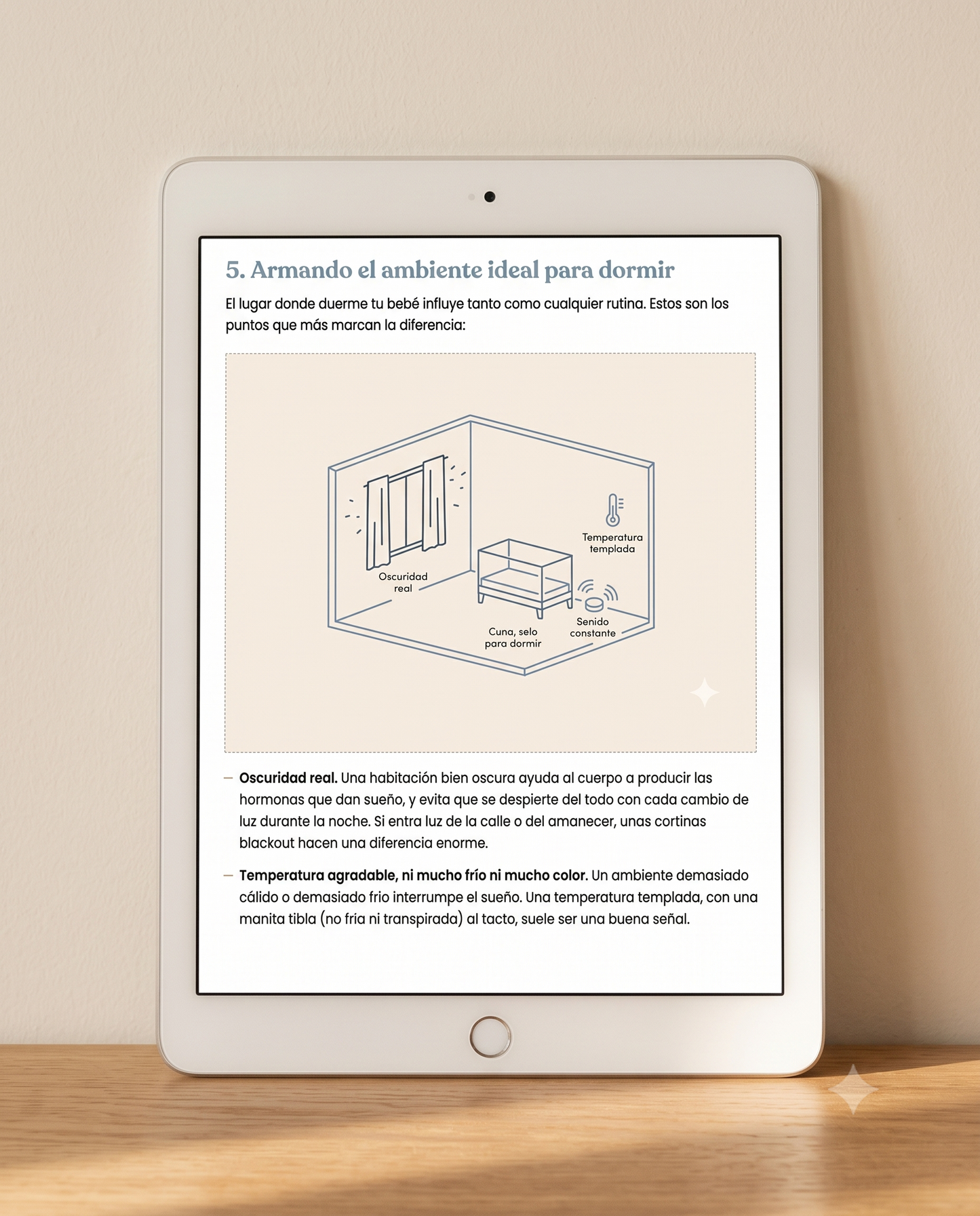 Llave del Sueno - pagina ambiente iPad lifestyle